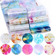Born Pretty, Nail Foils Marble - Набор фольги для дизайна №03 (арт. 49762-03, 10 шт./набор)