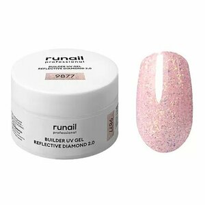 ruNail, Builder UV Gel Reflective Diamond 2.0 - Моделирующий УФ-гель светоотражающий №9877 (15 г) ruNail, Builder UV Gel Reflective Diamond 2.0 - Моделирующий УФ-гель светоотражающий №9877 (15 г)