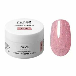 ruNail, Builder UV Gel Reflective Diamond 2.0 - Моделирующий УФ-гель светоотражающий №9878 (15 г) ruNail, Builder UV Gel Reflective Diamond 2.0 - Моделирующий УФ-гель светоотражающий №9878 (15 г)