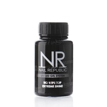 Nail Republic, Top No Wipe Extreme Shine - Верхнее покрытие без липкого слоя (30 мл.)